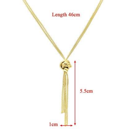 9ct Gold  Popcorn Negligee Necklace 18 inch - HHHAXL42