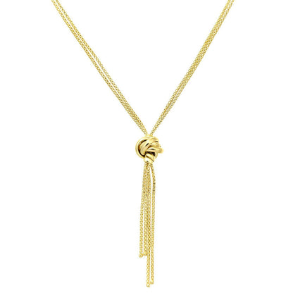 9ct Gold  Popcorn Negligee Necklace 18 inch - HHHAXL42