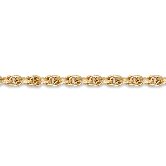 9ct Gold  Victorian Prince Of Wales 6mm Necklace 18inch 45cm - JBB175-18