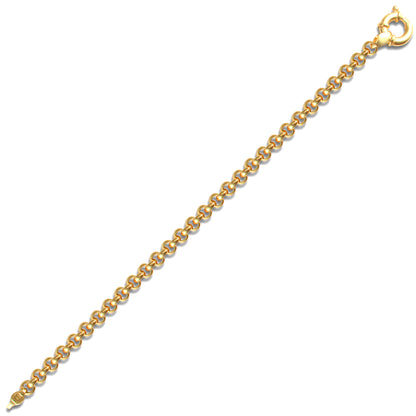 Ladies 9ct Gold  Bracelet 5.3mm Gauge Bracelet - JBB324