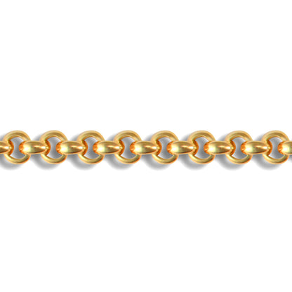 Ladies 9ct Gold  Bracelet 5.3mm Gauge Bracelet - JBB324