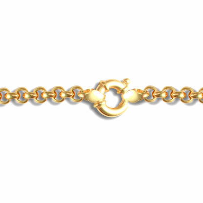 Ladies 9ct Gold  Bracelet 5.3mm Gauge Bracelet - JBB324