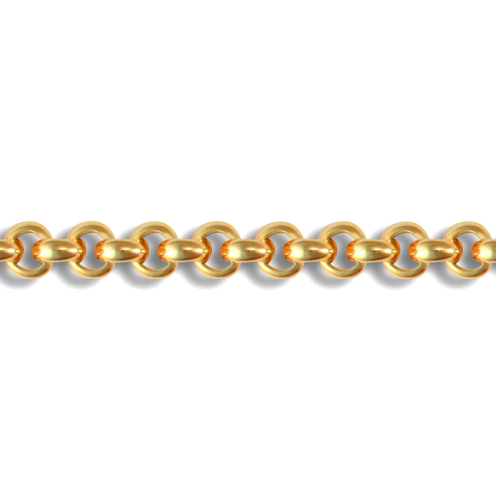 Ladies 9ct Gold  Bracelet 5.3mm Gauge Bracelet - JBB324