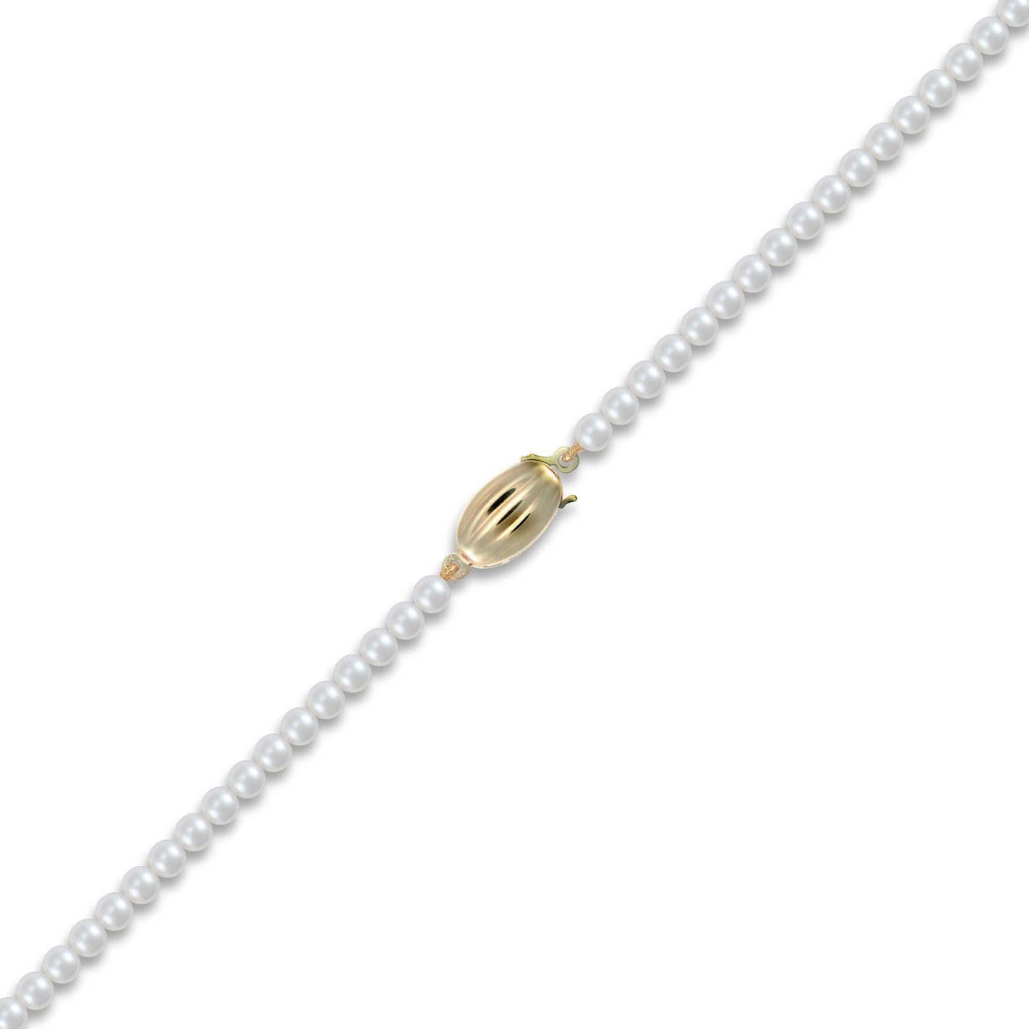 9ct Gold  Clasp Akoya Pearl Elegant Necklace 4-4.5mm - JBB335