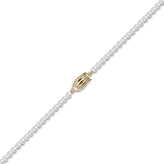 9ct Gold  Clasp Akoya Pearl Elegant Necklace 4-4.5mm - JBB335