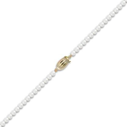 9ct Gold  Clasp Akoya Pearl Elegant Necklace 4.5-5mm - JBB336