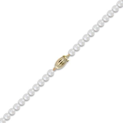 9ct Gold  Clasp Akoya Pearl Elegant Necklace 6-6.5mm - JBB338
