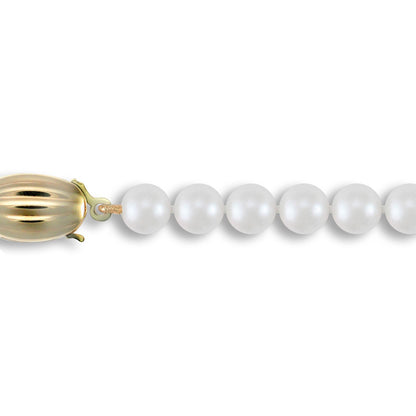 9ct Gold  Clasp Akoya Pearl Elegant Necklace 6-6.5mm - JBB338