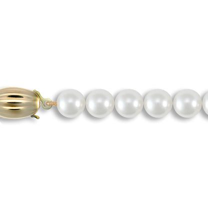 9ct Gold  Clasp Akoya Pearl Elegant Necklace 7-7.5mm - JBB339