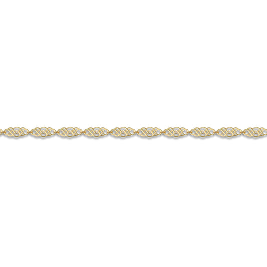 Ladies 9ct Gold  Celtic Style 6mm Gauge Bracelet - JBB344