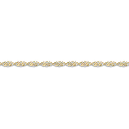 Ladies 9ct Gold  Celtic Style 6mm Gauge Bracelet - JBB344