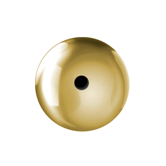 9ct Gold  Banana Belly Bar Fastening Ball Bead 5mm - JBJ100-Ball