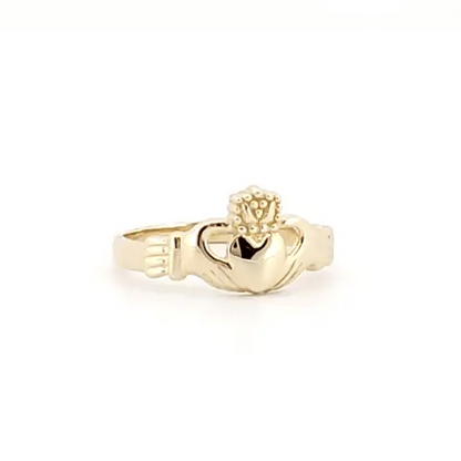 Kids Solid 9ct Gold  Claddagh (Chladaigh) Baby Ring - JBR002
