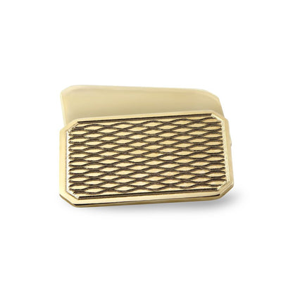 9ct Gold  Twin Rectangular Ogee Chain Linked Cufflinks - JCL036