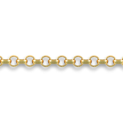 9ct Gold  Micro Belcher 2mm Pendant Chain Necklace - JCN001A