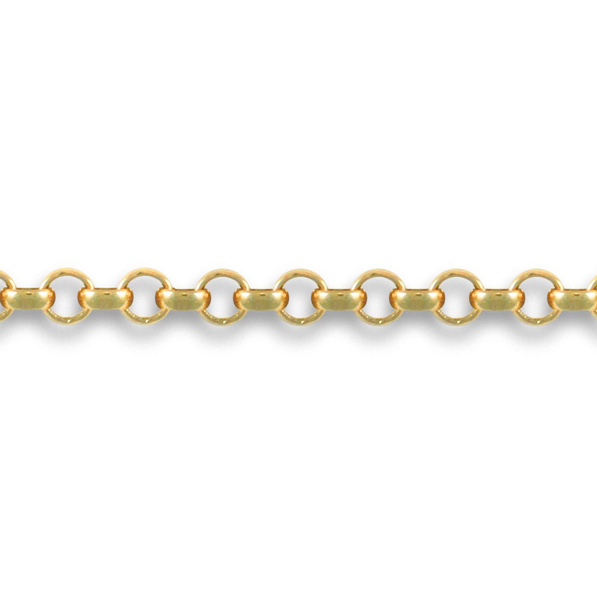 9ct Gold  Micro Belcher 2mm Pendant Chain Necklace - JCN001A