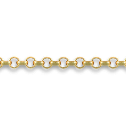 9ct Gold  Micro Belcher 2mm Pendant Chain Necklace - JCN001A