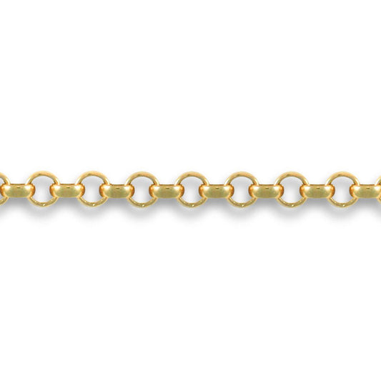 9ct Gold  Micro Belcher 2mm Pendant Chain Necklace - JCN001A