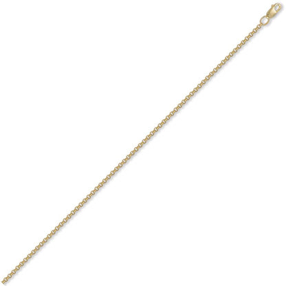9ct Gold  Micro Belcher 2.2mm Pendant Chain Necklace - JCN001B