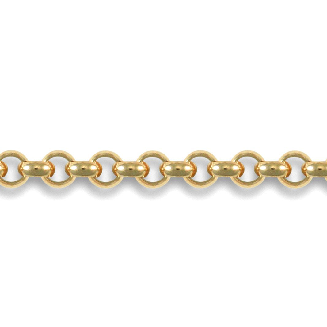 9ct Gold  Micro Belcher 2.2mm Pendant Chain Necklace - JCN001B