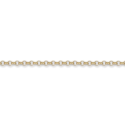9ct Gold  Round Belcher 3.4mm Chain Necklace - JCN001D
