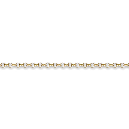 9ct Gold  Round Belcher 3.4mm Chain Necklace - JCN001D