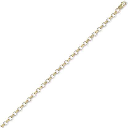 9ct Gold  Round Belcher 4.7mm Chain Necklace - JCN001F