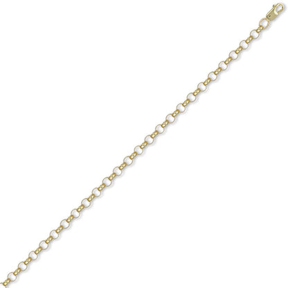 9ct Gold  Round Belcher 4.7mm Chain Necklace - JCN001F