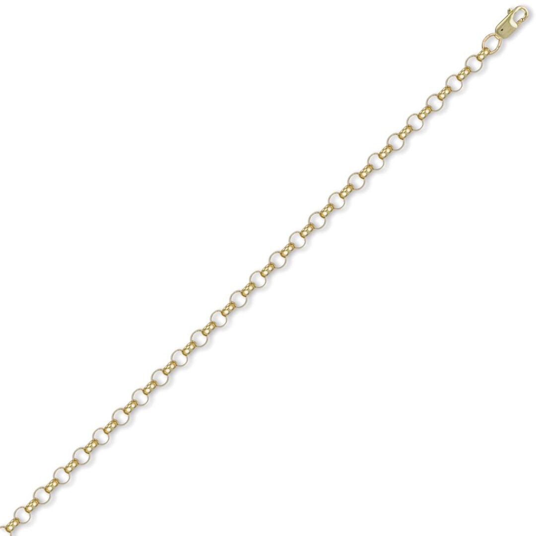 9ct Gold  Round Belcher 4.7mm Chain Necklace - JCN001F