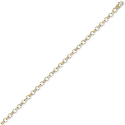 9ct Gold  Round Belcher 4.7mm Chain Necklace - JCN001F