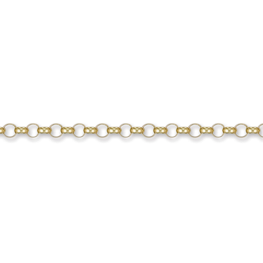 9ct Gold  Round Belcher 4.7mm Chain Necklace - JCN001F