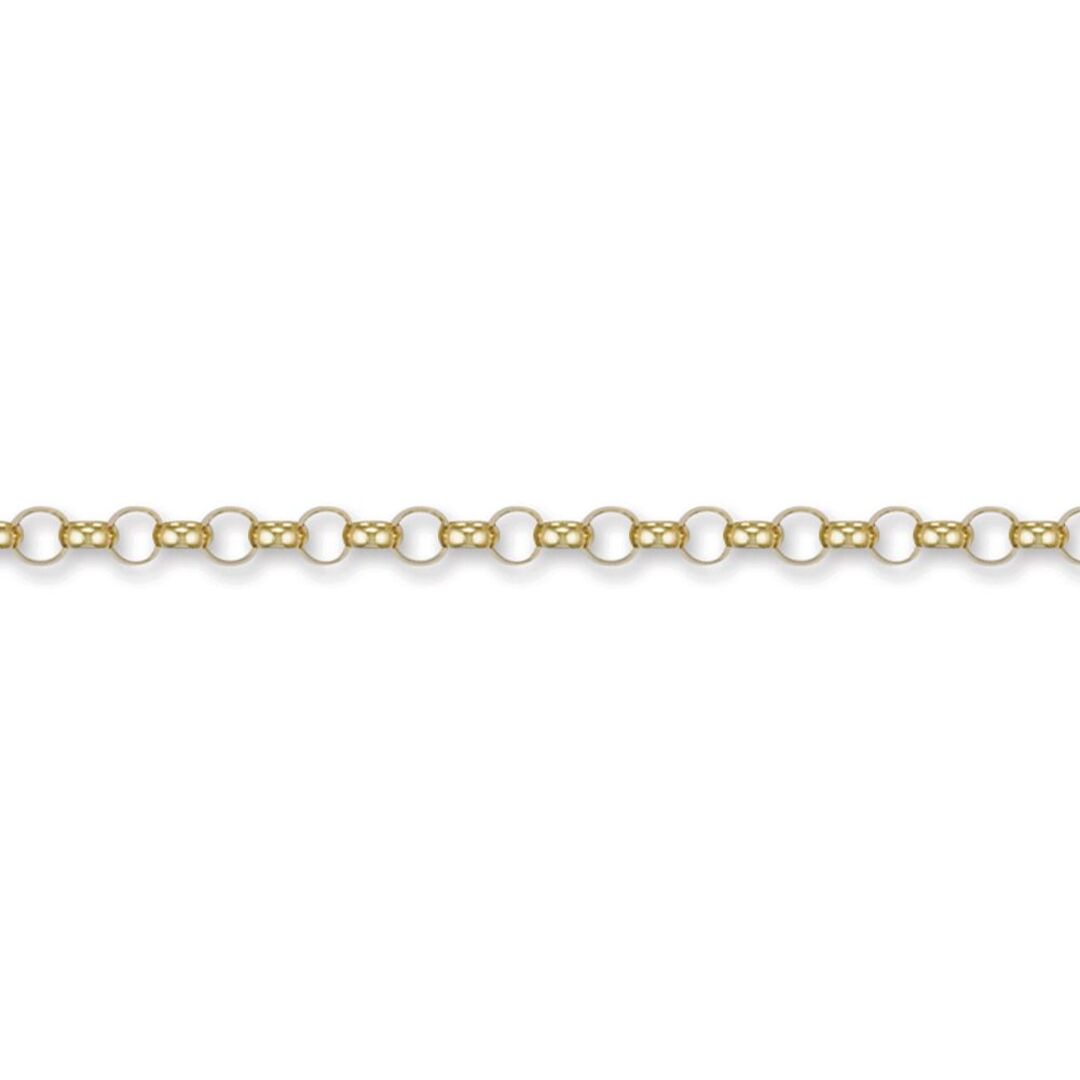 9ct Gold  Round Belcher 4.7mm Chain Necklace - JCN001F