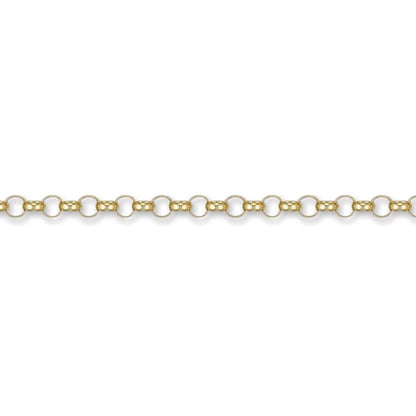 9ct Gold  Round Belcher 4.7mm Chain Necklace - JCN001F