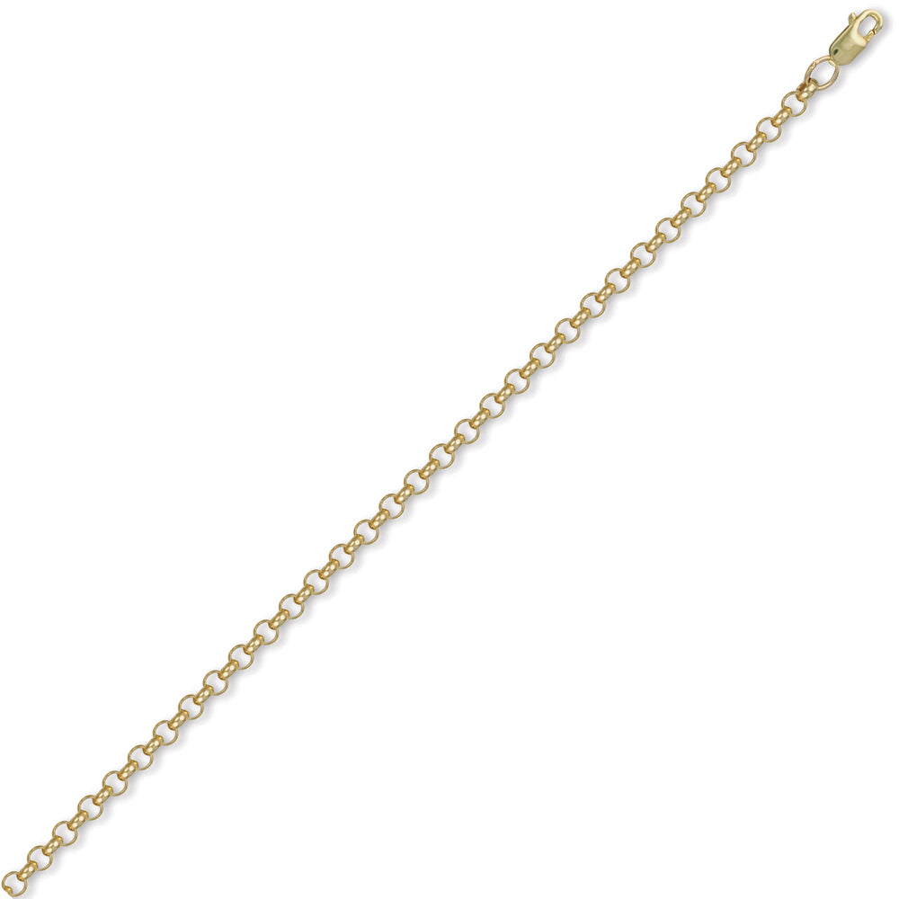 9ct Gold  Round Belcher 4.3mm Chain Necklace - JCN001G