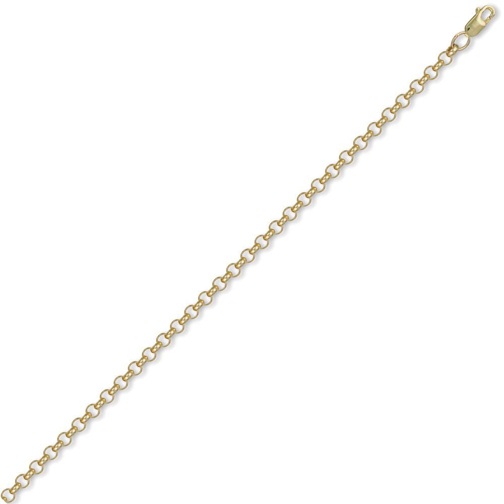 9ct Gold  Round Belcher 4.3mm Chain Necklace - JCN001G