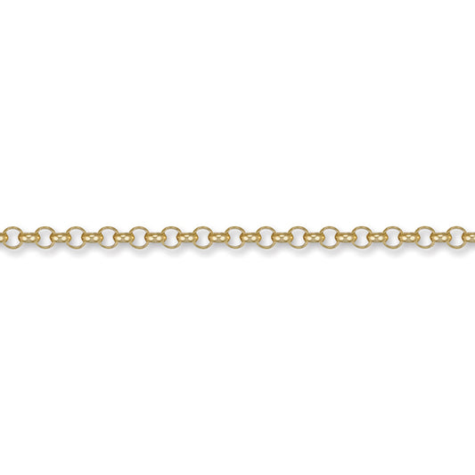 9ct Gold  Round Belcher 4.3mm Chain Necklace - JCN001G