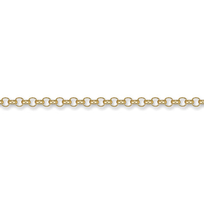 9ct Gold  Round Belcher 4.3mm Chain Bracelet, 8.5 inch - JCN001G