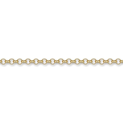 9ct Gold  Round Belcher 4.3mm Chain Necklace - JCN001G