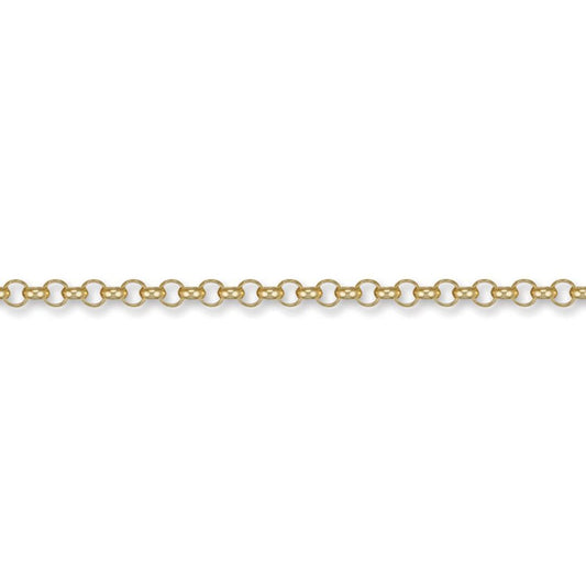 9ct Gold  Round Belcher 4.3mm Chain Necklace - JCN001G