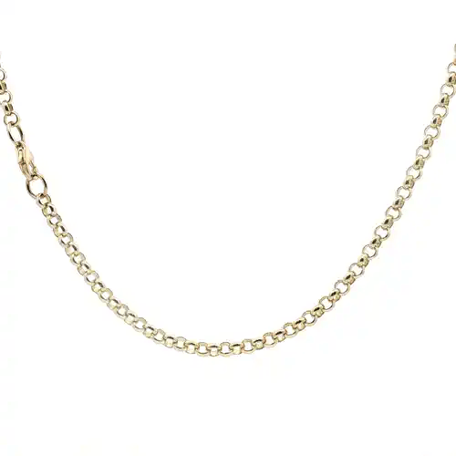 9ct Gold  Round Belcher 4.3mm Chain Necklace - JCN001G
