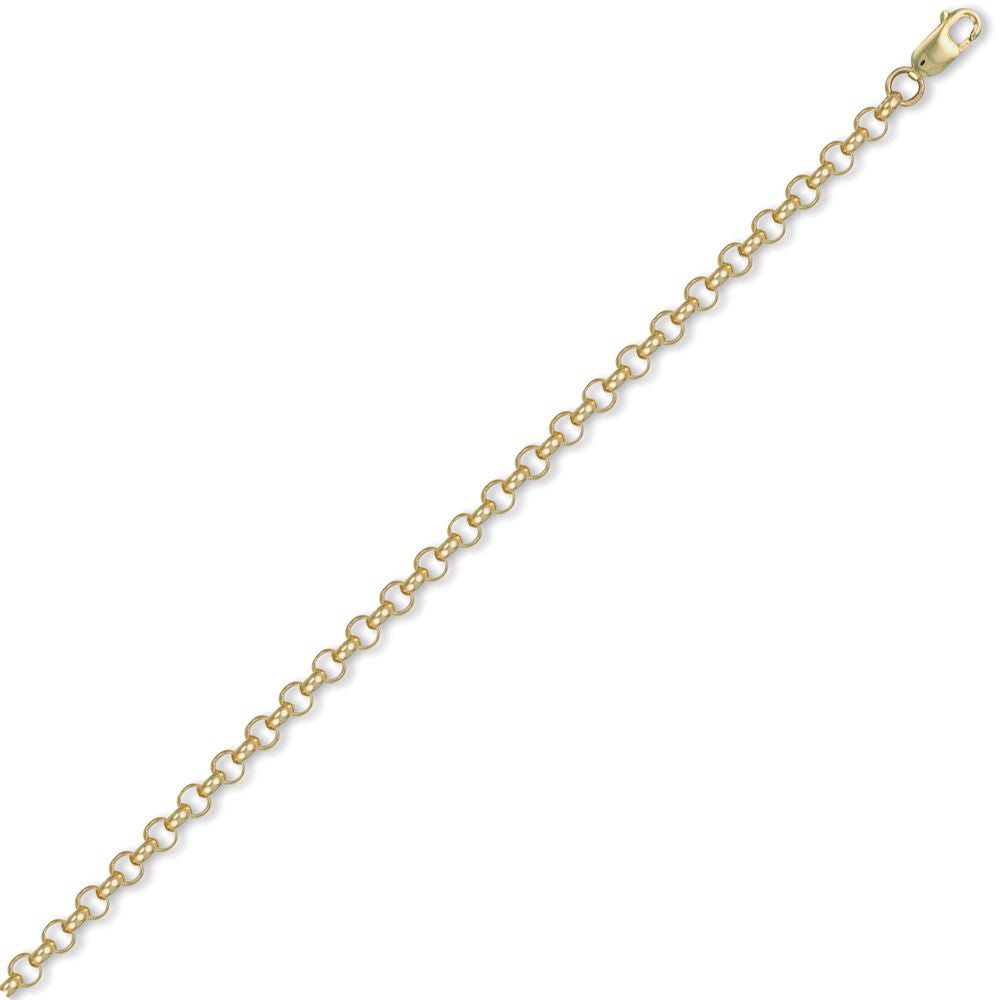 9ct Gold  Round Belcher 5.2mm Chain Necklace - JCN001H