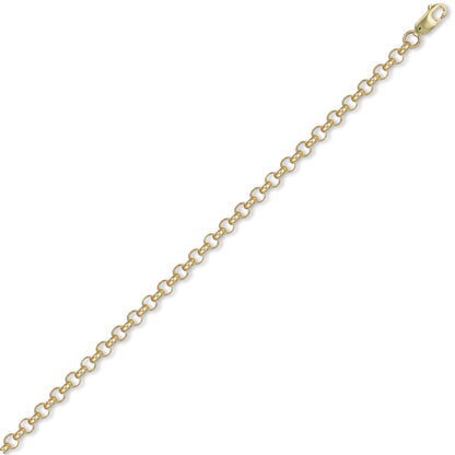 9ct Gold  Round Belcher 5.2mm Chain Necklace - JCN001H