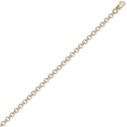 9ct Gold  Round Belcher 5.2mm Chain Necklace - JCN001H