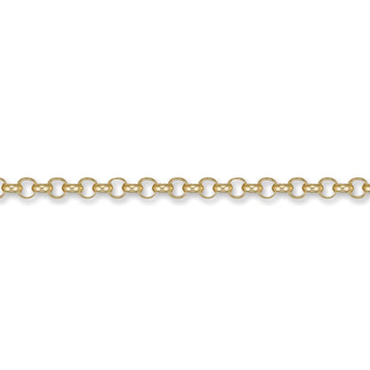 9ct Gold  Round Belcher 5.2mm Chain Necklace - JCN001H