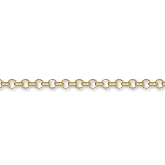 9ct Gold  Round Belcher 5.2mm Chain Necklace - JCN001H