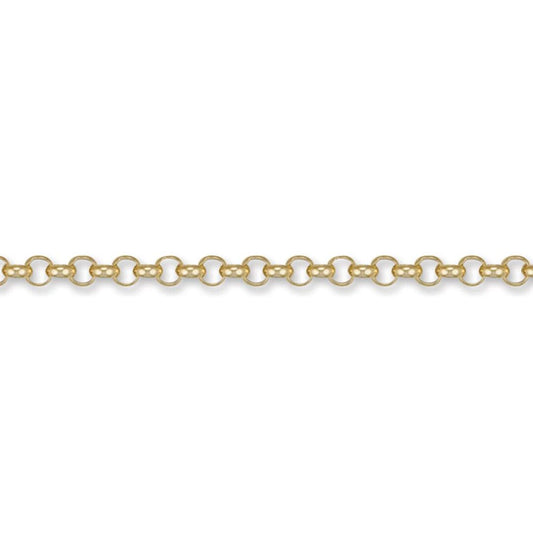 9ct Gold  Round Belcher 5.2mm Chain Necklace - JCN001H