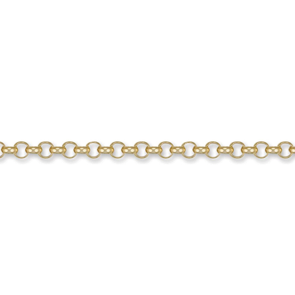 9ct Gold  Round Belcher 5.2mm Chain Necklace - JCN001H