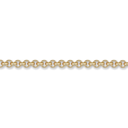 Mens 9ct Gold  Round Belcher 4.8mm Chain Necklace - JCN001I