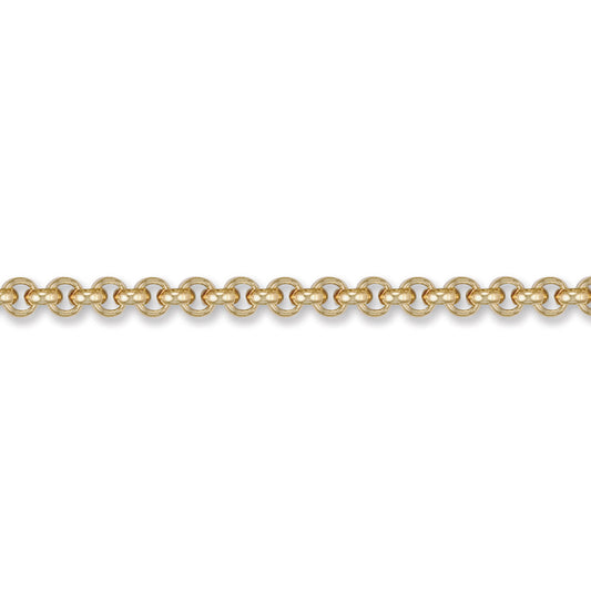 9ct Gold  Round Belcher 5.8mm Chain Bracelet, 7.5 inch - JCN001J