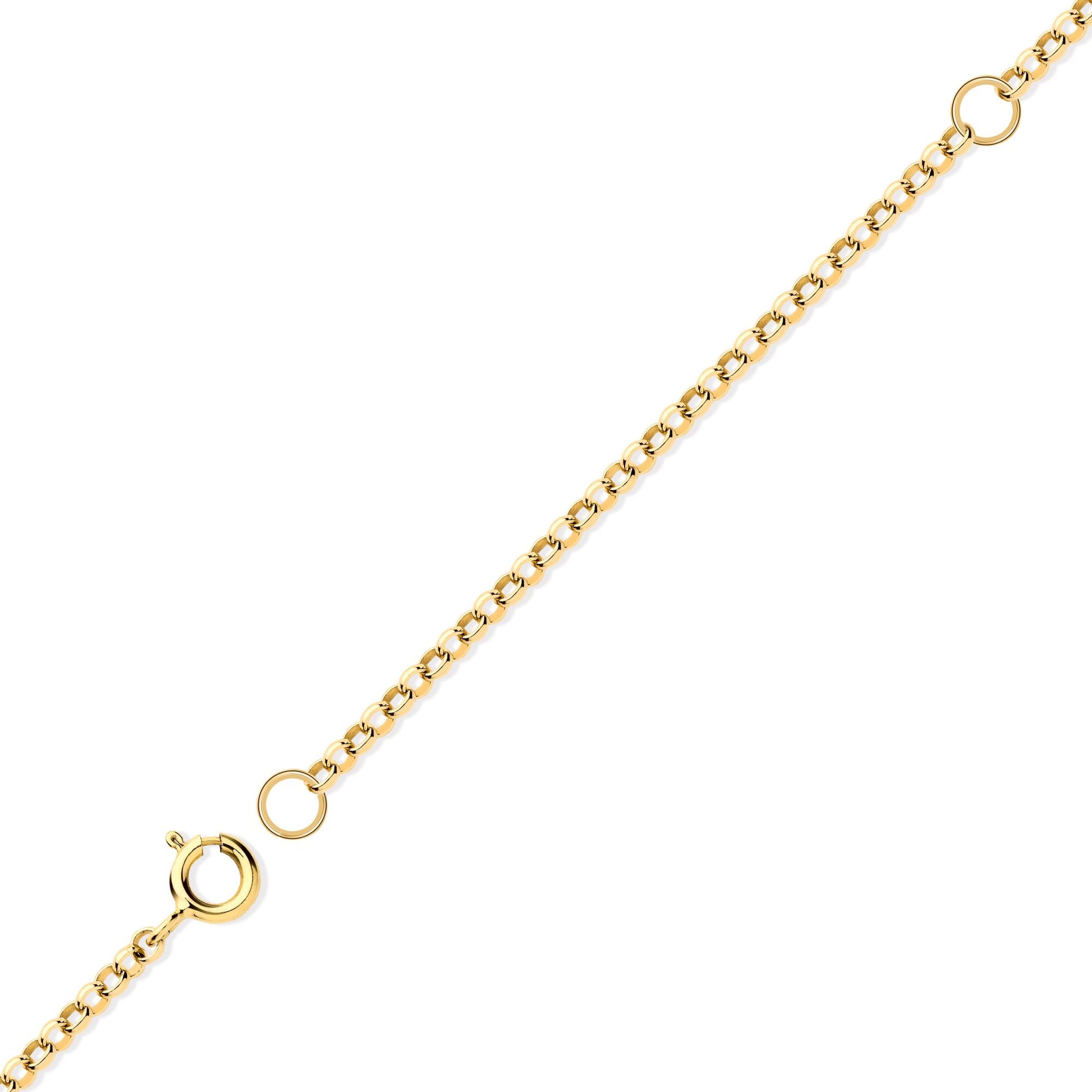 9ct Gold  Micro Belcher 1.5mm Adjustable Pendant Chain 16-18" - JCN001W